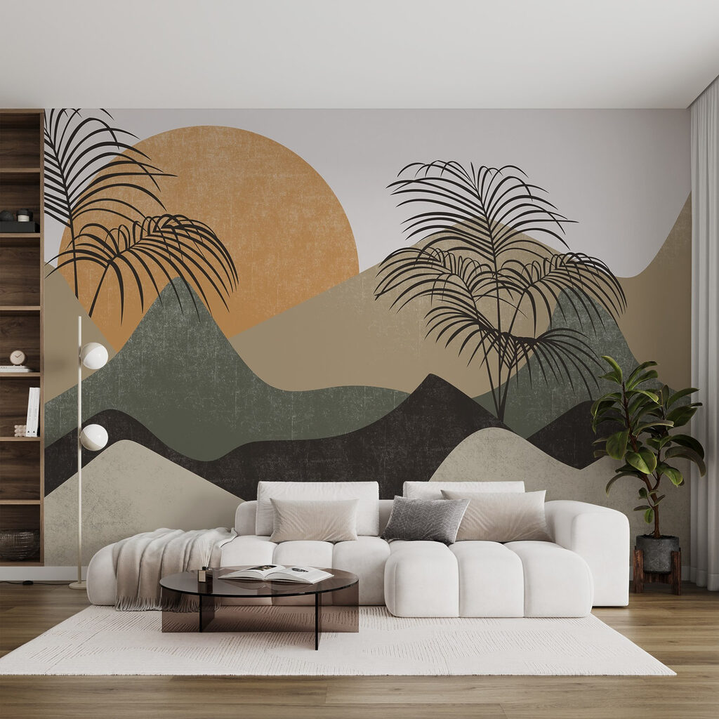 Dealuri ondulate în ocru — interior 1