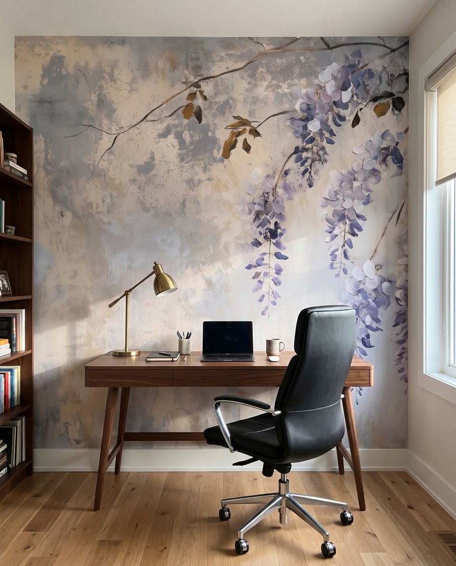 Flori liliachii, efect învechit — interior 8
