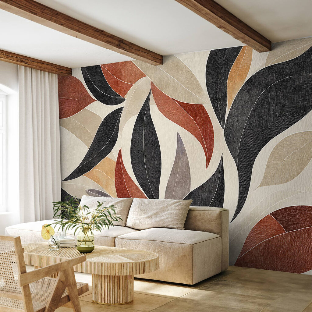 Frunze negre și teracotă — interior 4