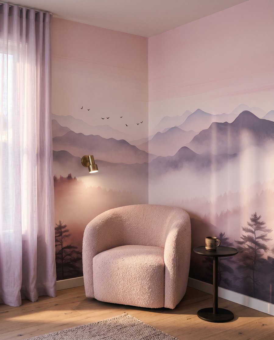 Vale în ceață roz — interior 2