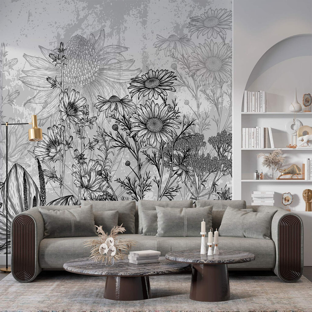Pajiște în linii negre — interior 2