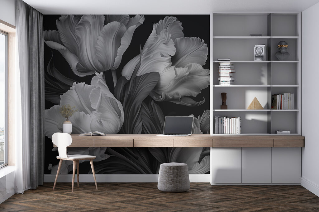 Lalele gri pe negru — interior 1