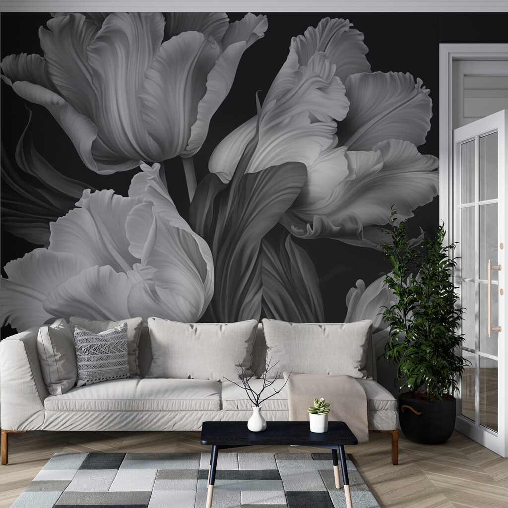 Lalele gri pe negru — interior 3