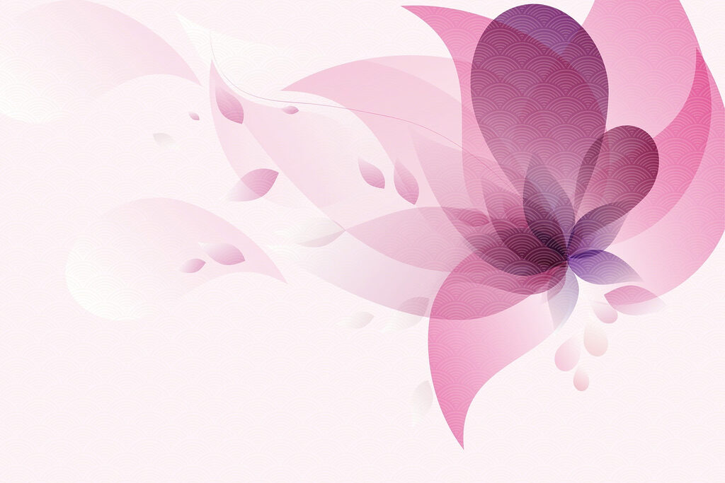 Nor de flori roz — design complet