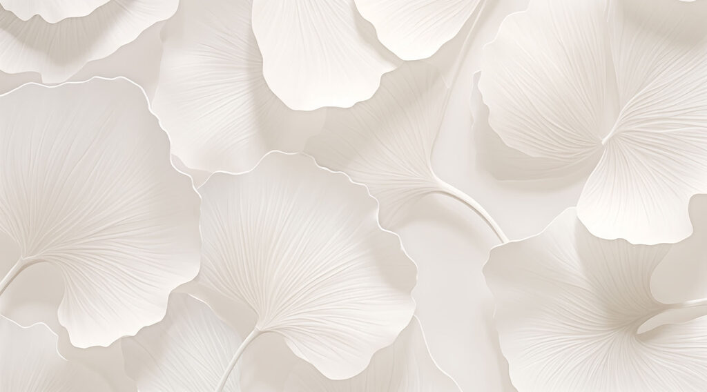Evantaie albe de aproape — design complet