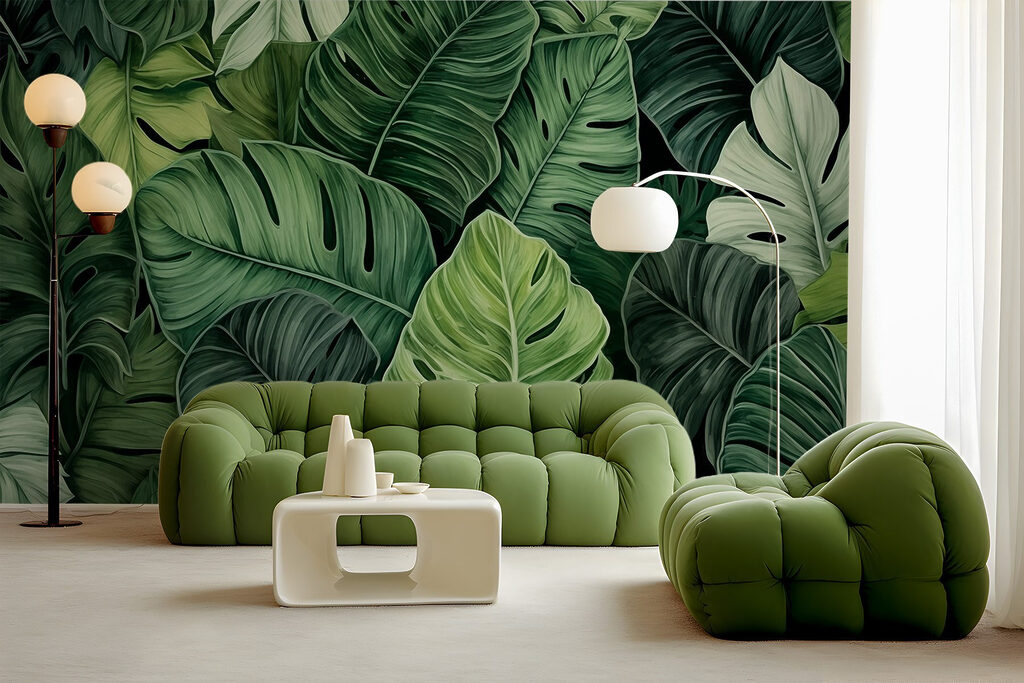 Monstera în frunziș — interior 2