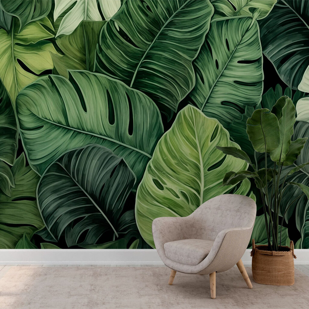 Monstera în frunziș — interior 3