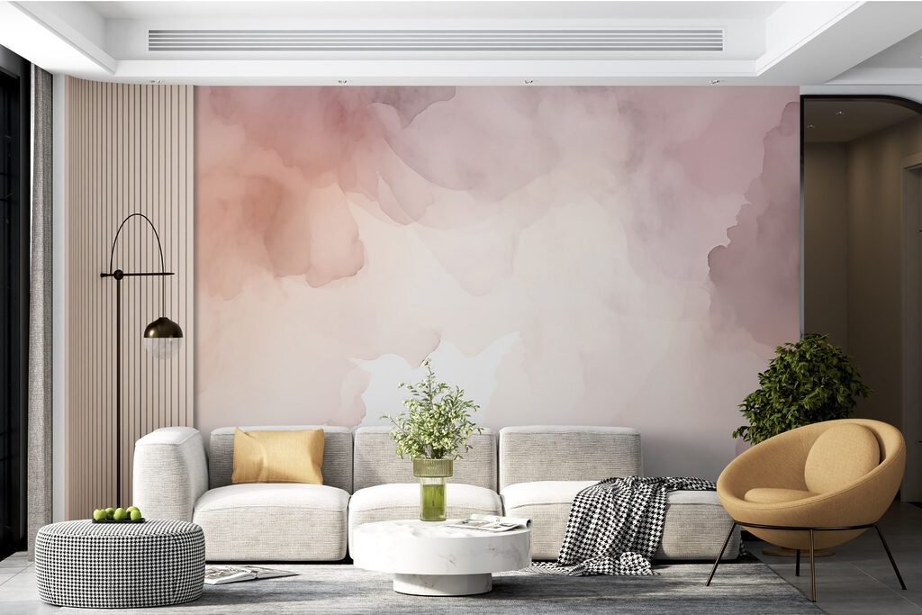 Nori roz în acuarelă — interior 1