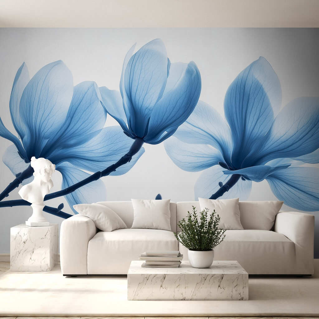 Magnolii albastre pe ramuri — interior 4