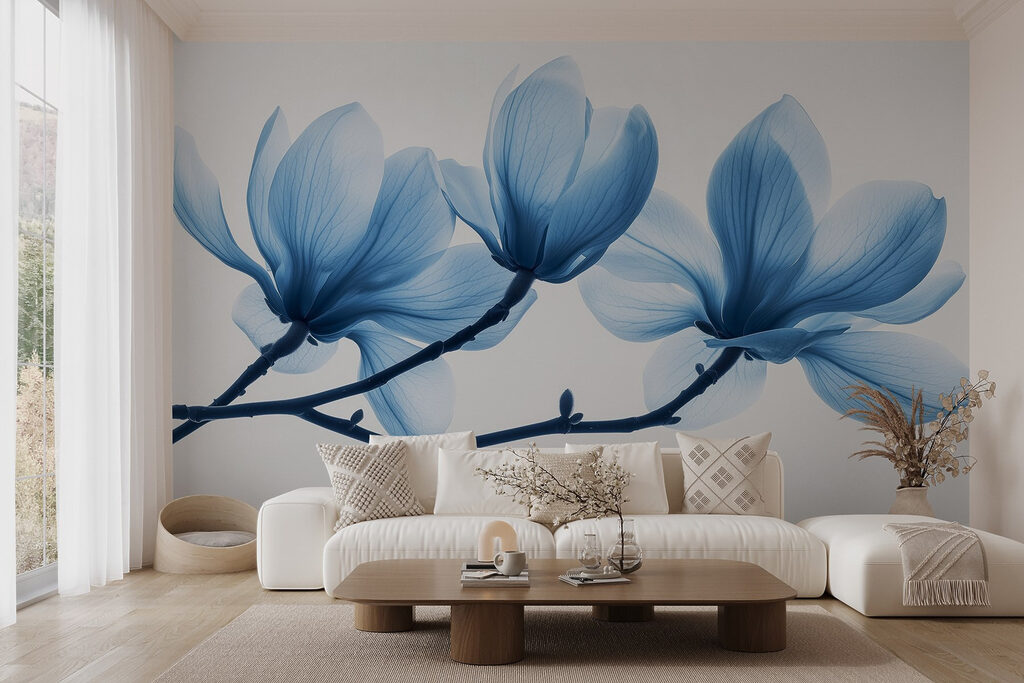 Magnolii albastre pe ramuri — interior 5