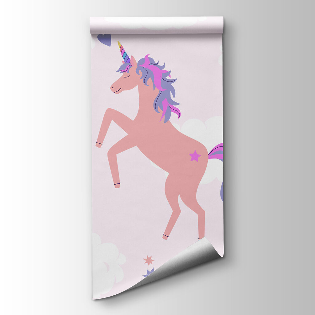 Unicorn între curcubee — vizualizare produs