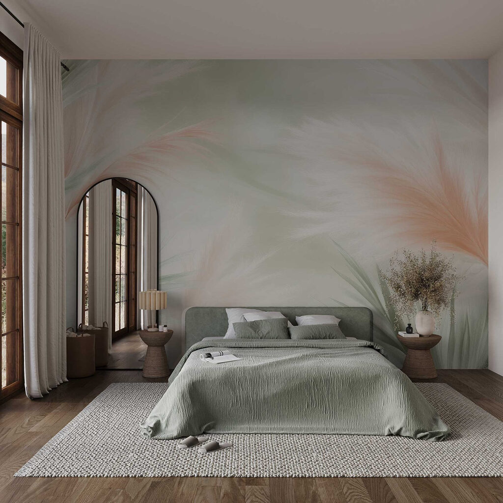 Plume în tonuri pastelate — interior 1
