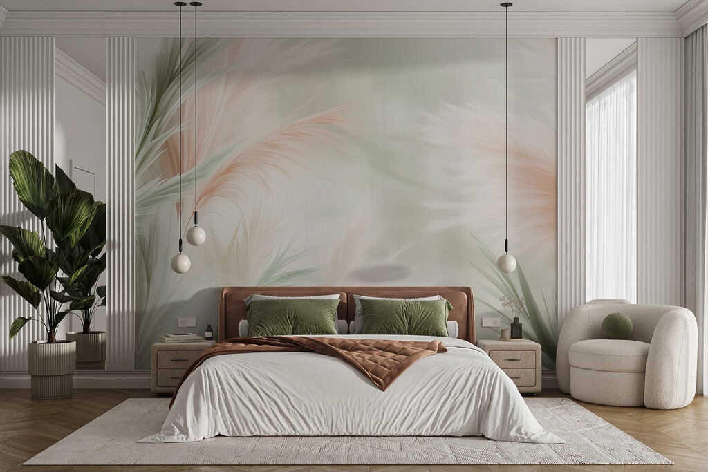 Plume în tonuri pastelate — interior 2