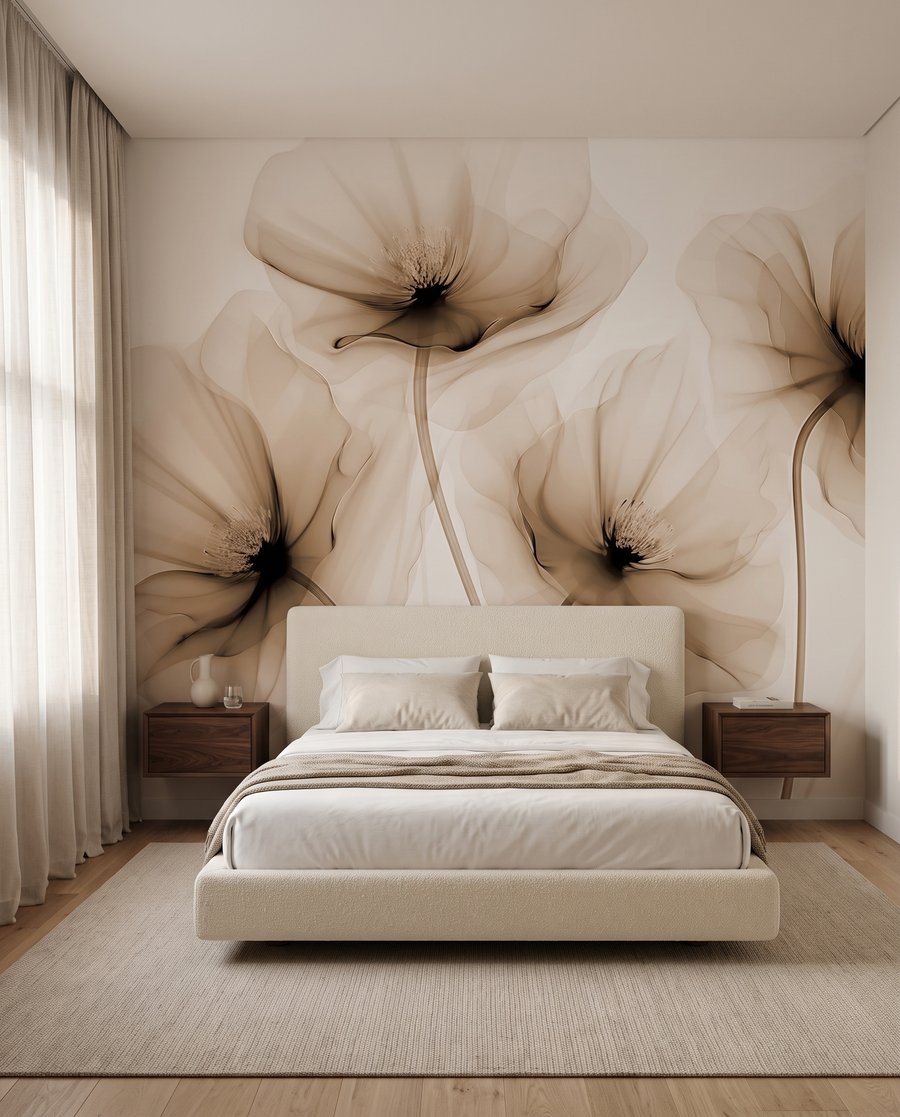 Flori albastre, miez închis — interior 2
