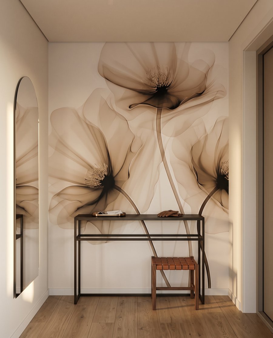 Flori albastre, miez închis — interior 4