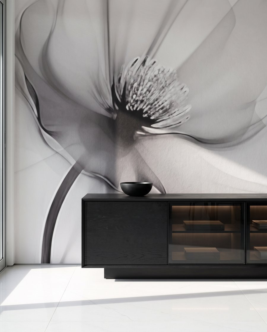 Flori albastre, miez închis — interior 5