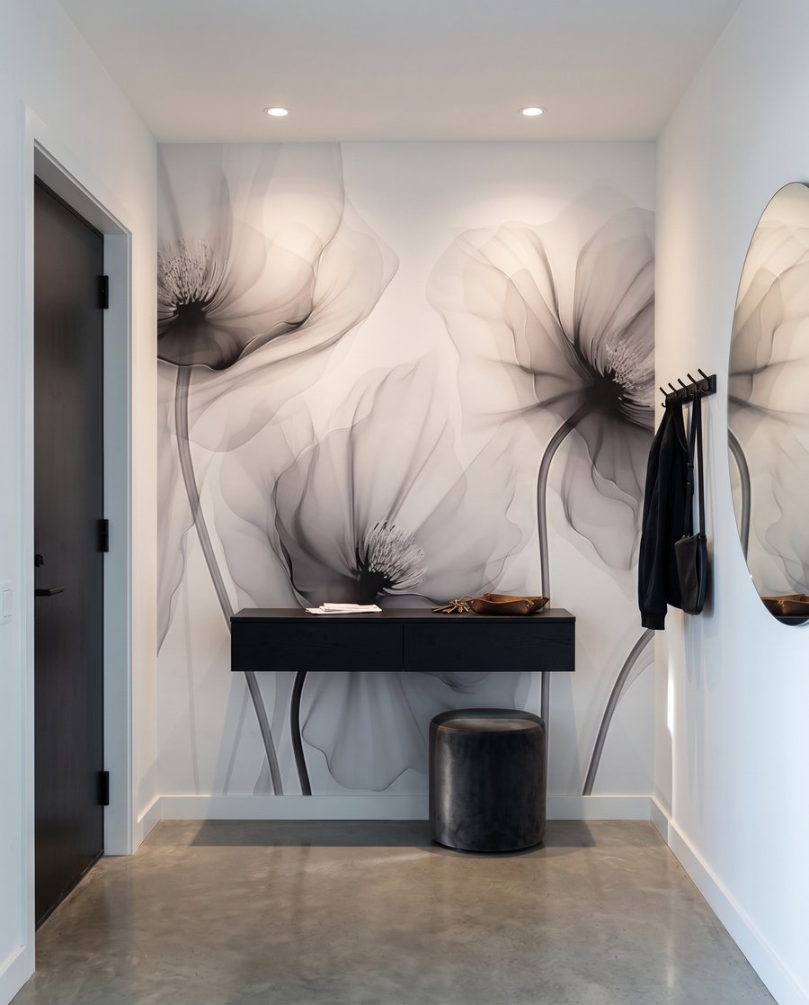 Flori albastre, miez închis — interior 6