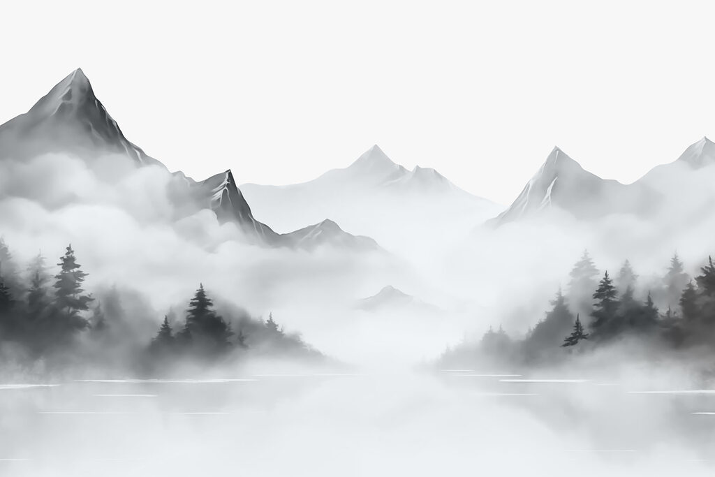 Lac între brazi — design complet