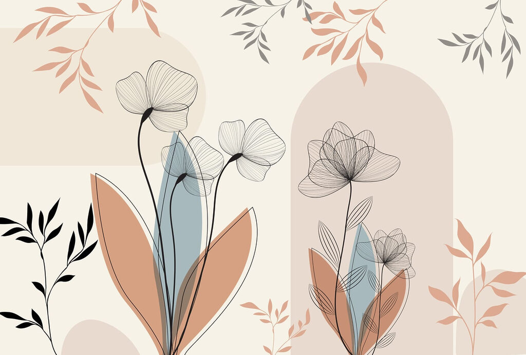 Flori în arcuri delicate — design complet