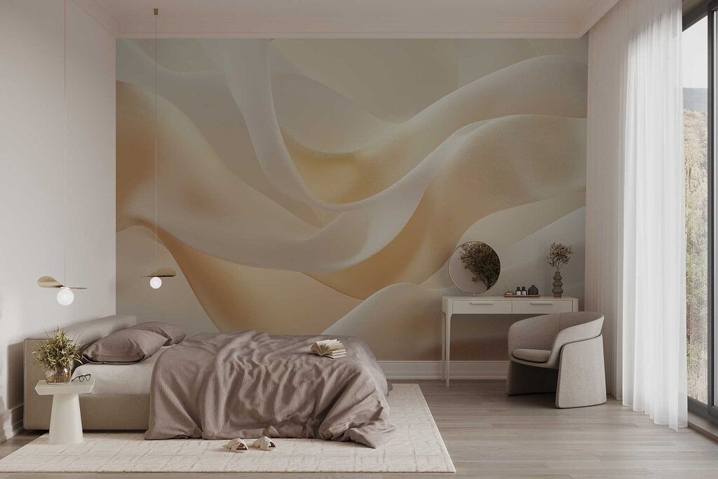 Pliuri crem în lumină într-un interior
