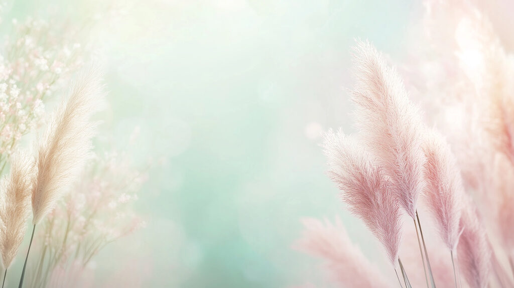 Plume roz pe verde — design complet