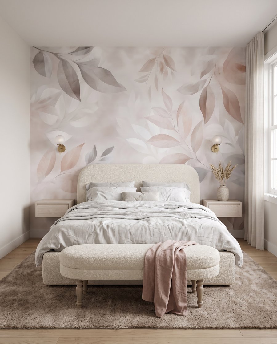 Umbre de frunze roz — interior 4