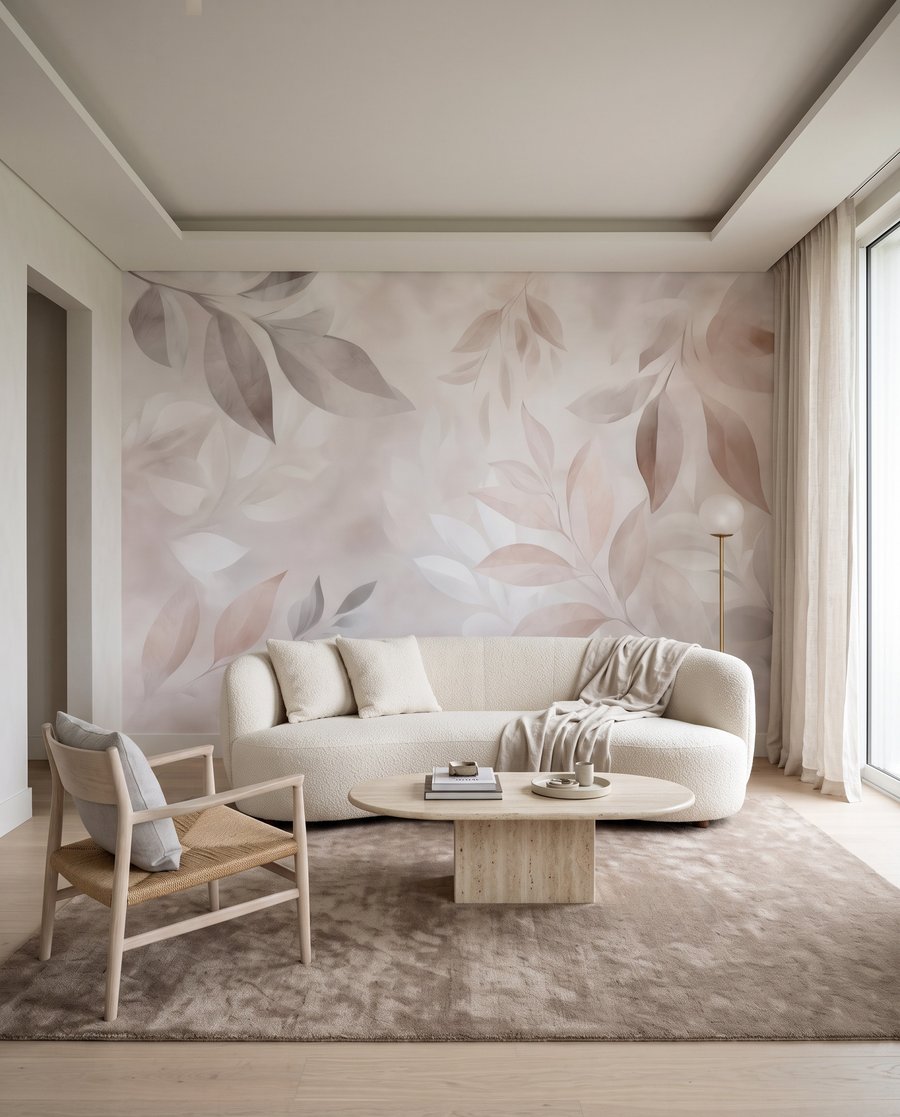 Umbre de frunze roz — interior 2