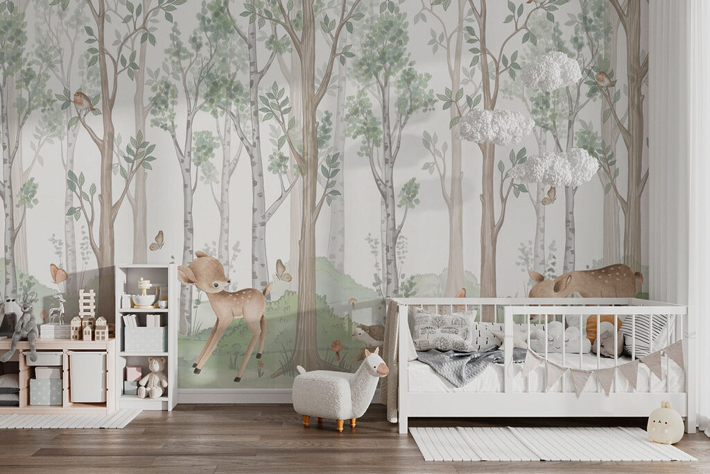 Cerbi printre copaci — interior 3