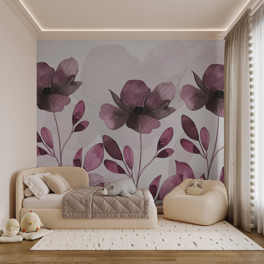 Flori albastre, frunze ovale — interior 2