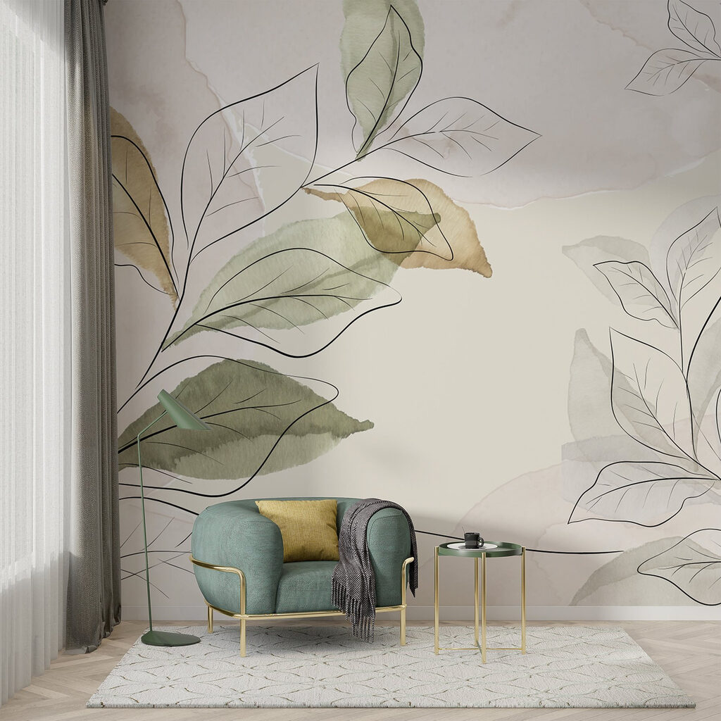 Frunze verzi în creion — interior 2