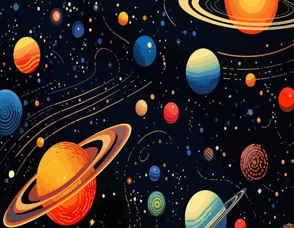 Planete pe dungi aurii — design complet