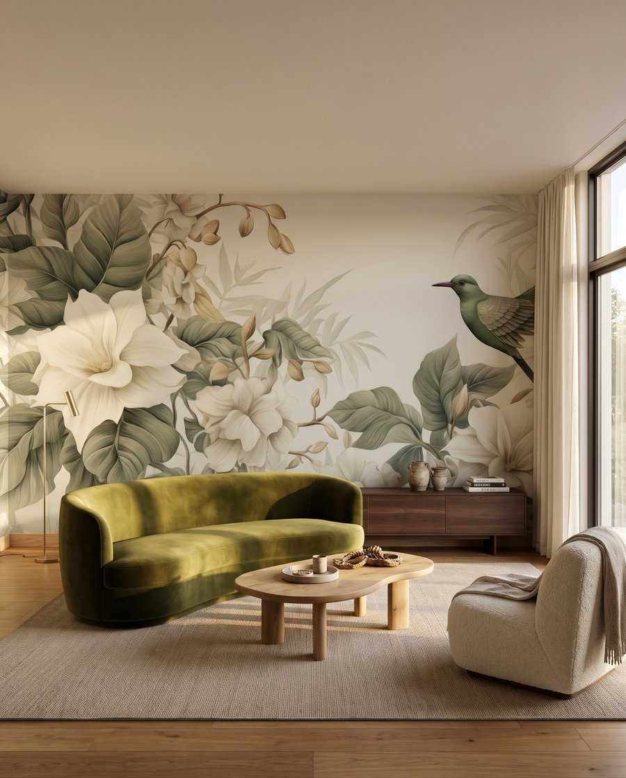 Colibri printre flori albe — interior 2