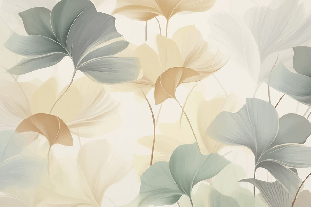 Frunze rotunde în pastel — design complet