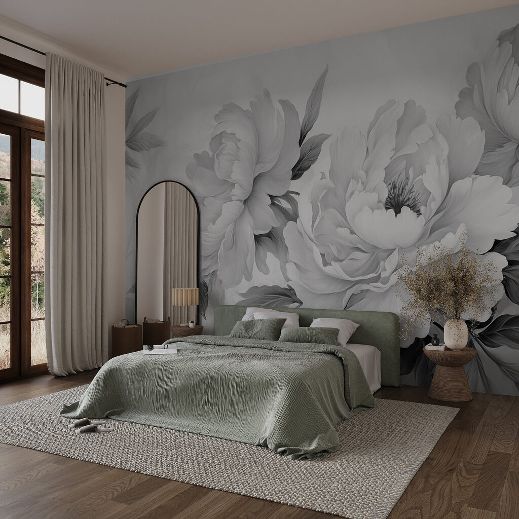 Bujori cu frunze — interior 1