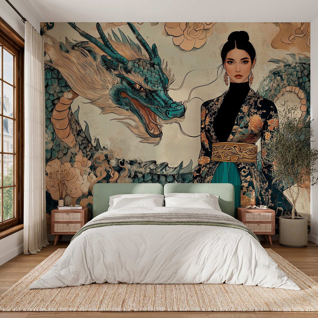 Femeie lângă un dragon — interior 2