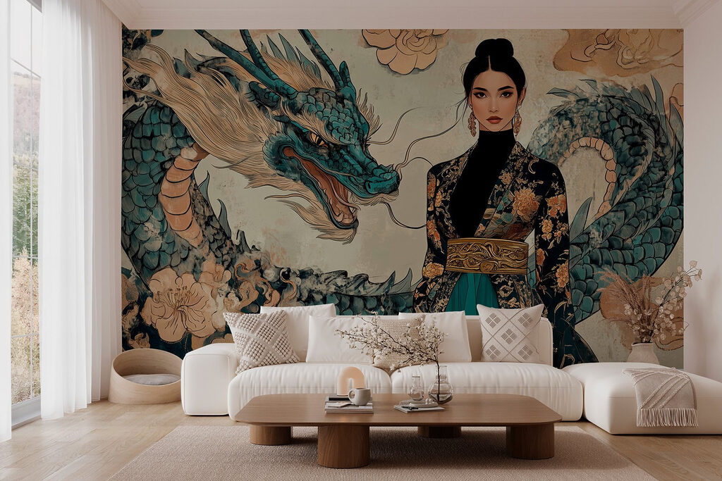 Femeie lângă un dragon — interior 3