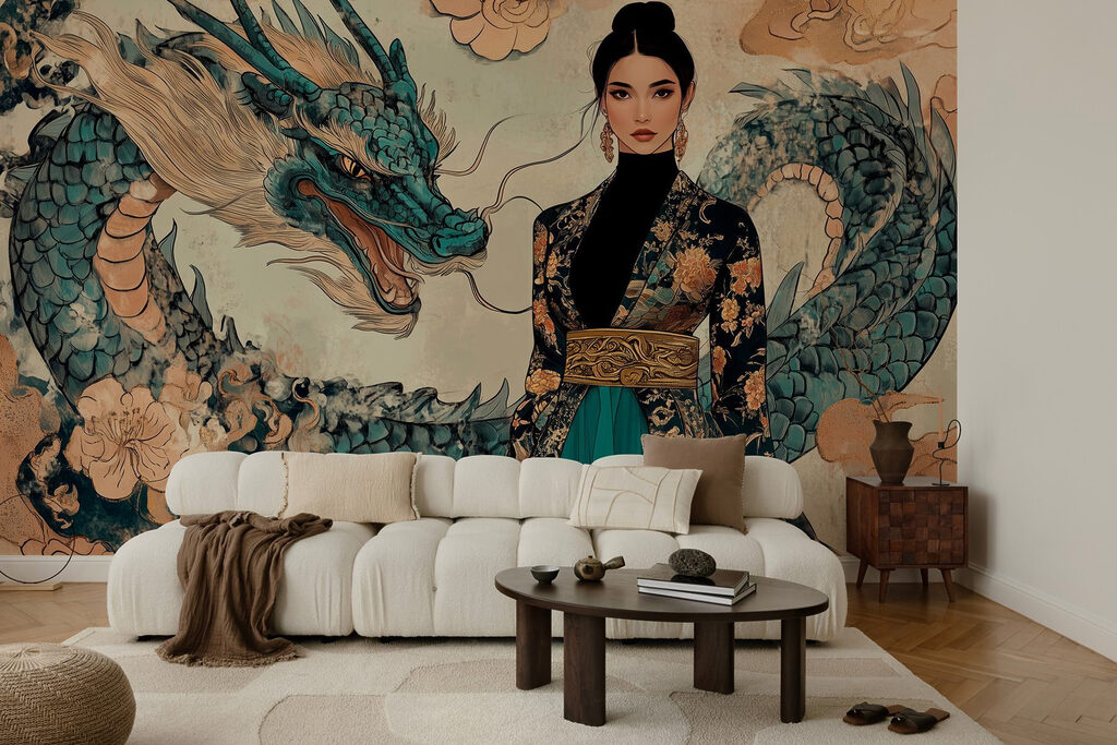 Femeie lângă un dragon — interior 4