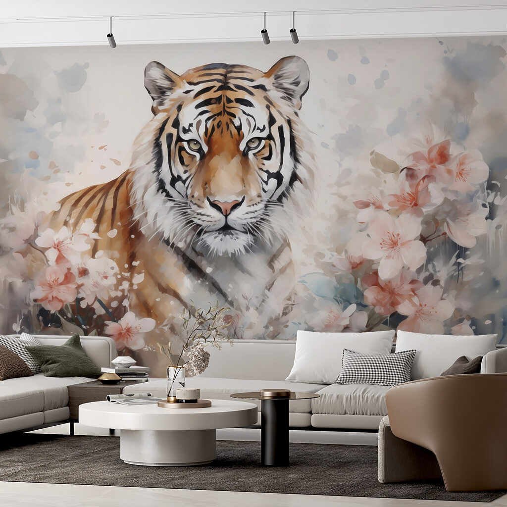 Tigru printre bloesem — interior 2