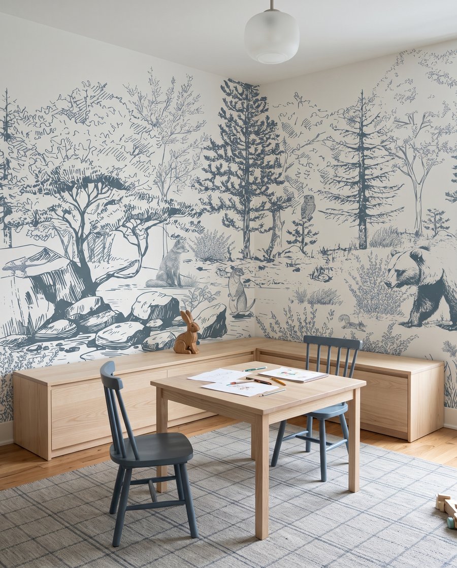 Urși în pădure desenată — interior 1