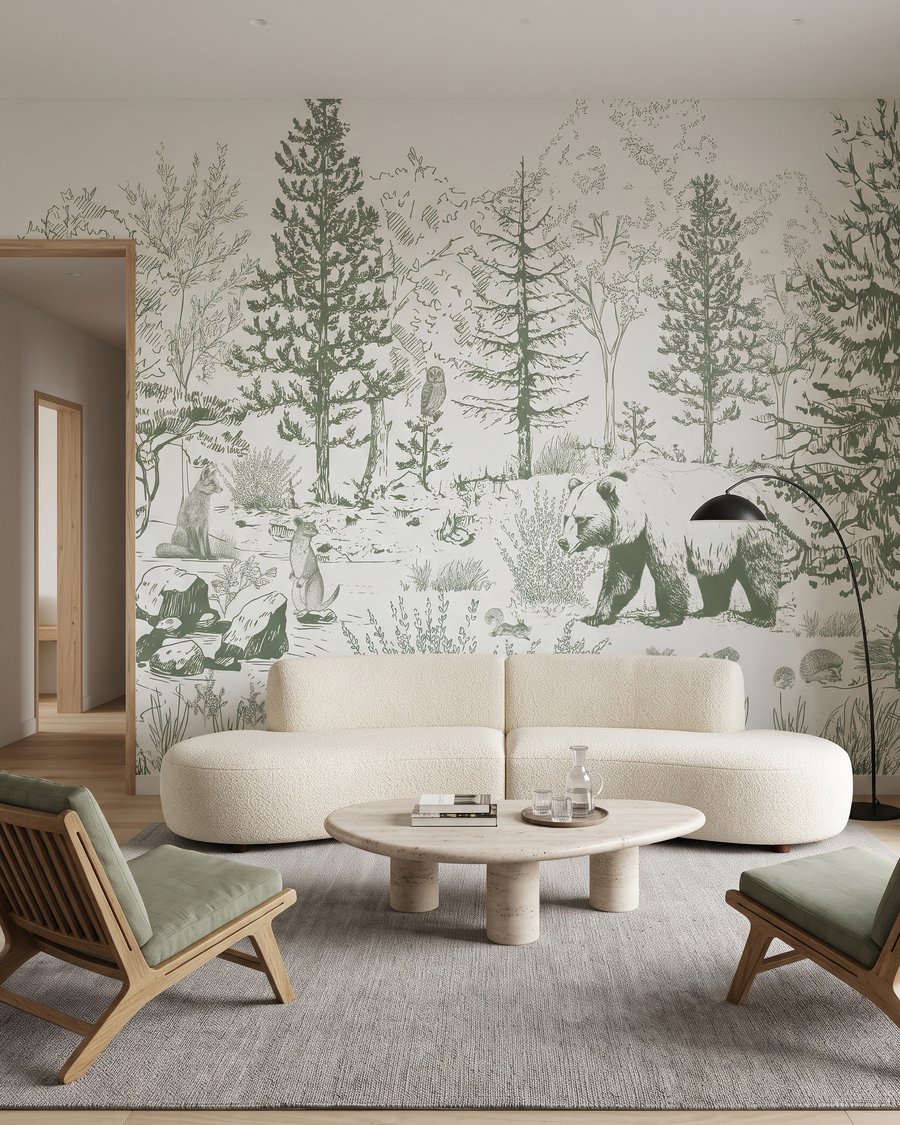 Urși în pădure desenată — interior 1