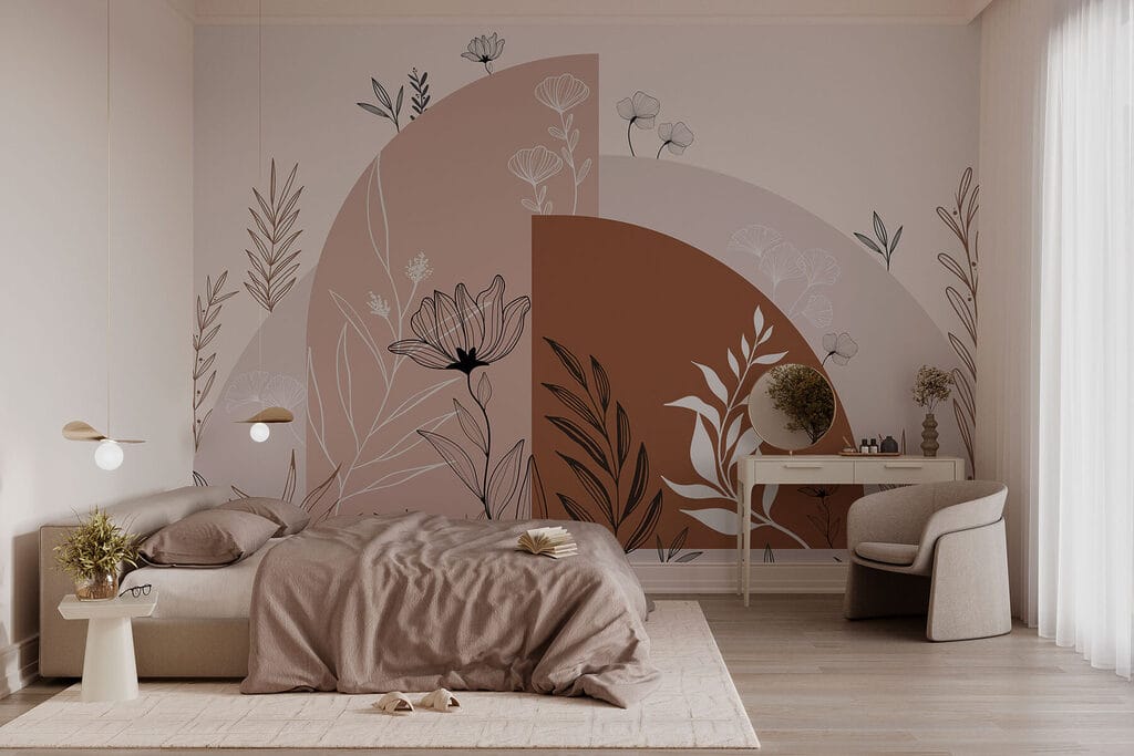 Flori pe forme rotunde — interior 1