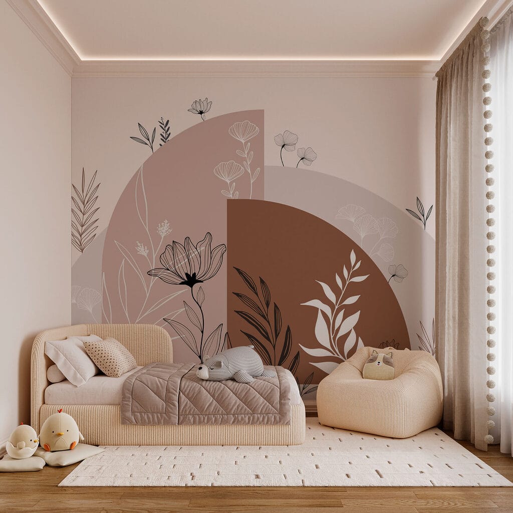 Flori pe forme rotunde — interior 3