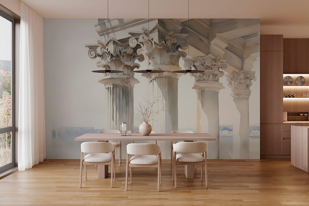 Coloane deasupra norilor — interior 2