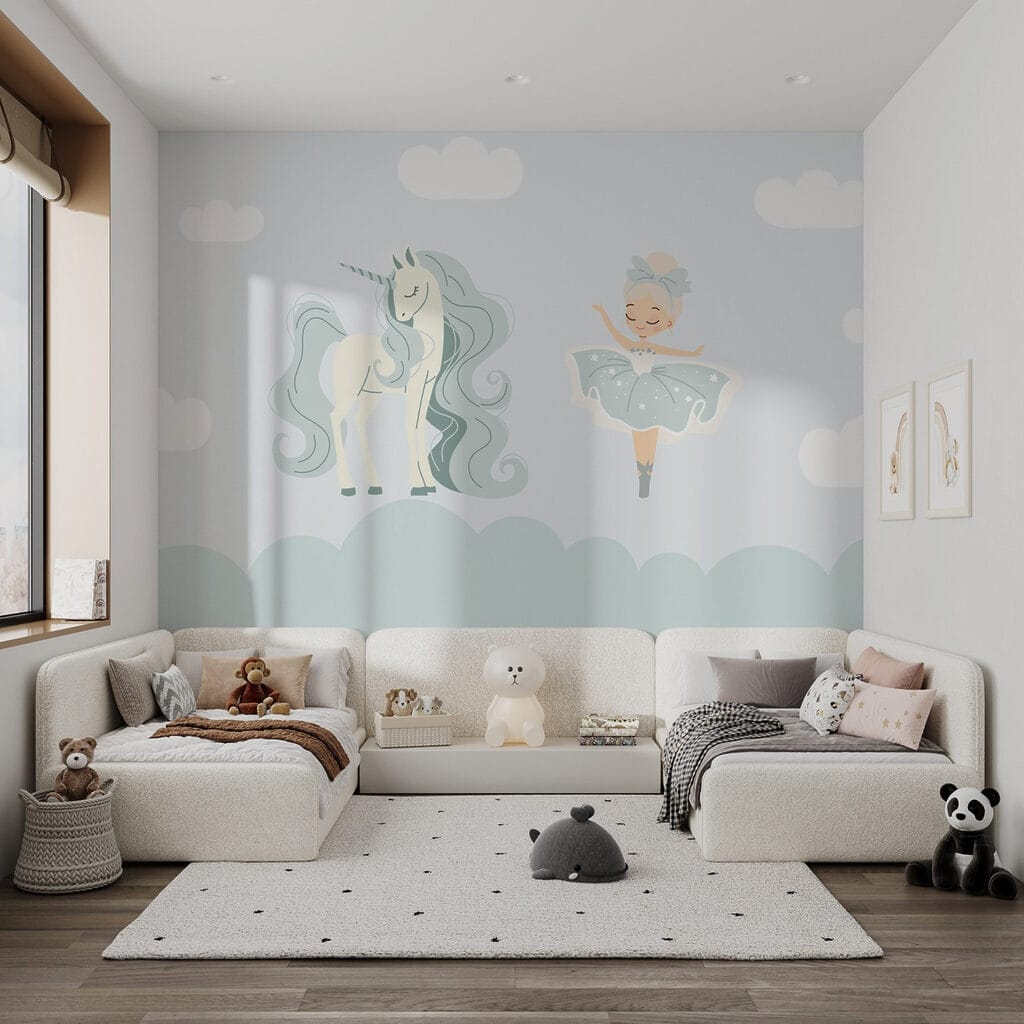 Unicorn lângă balerină — interior 2