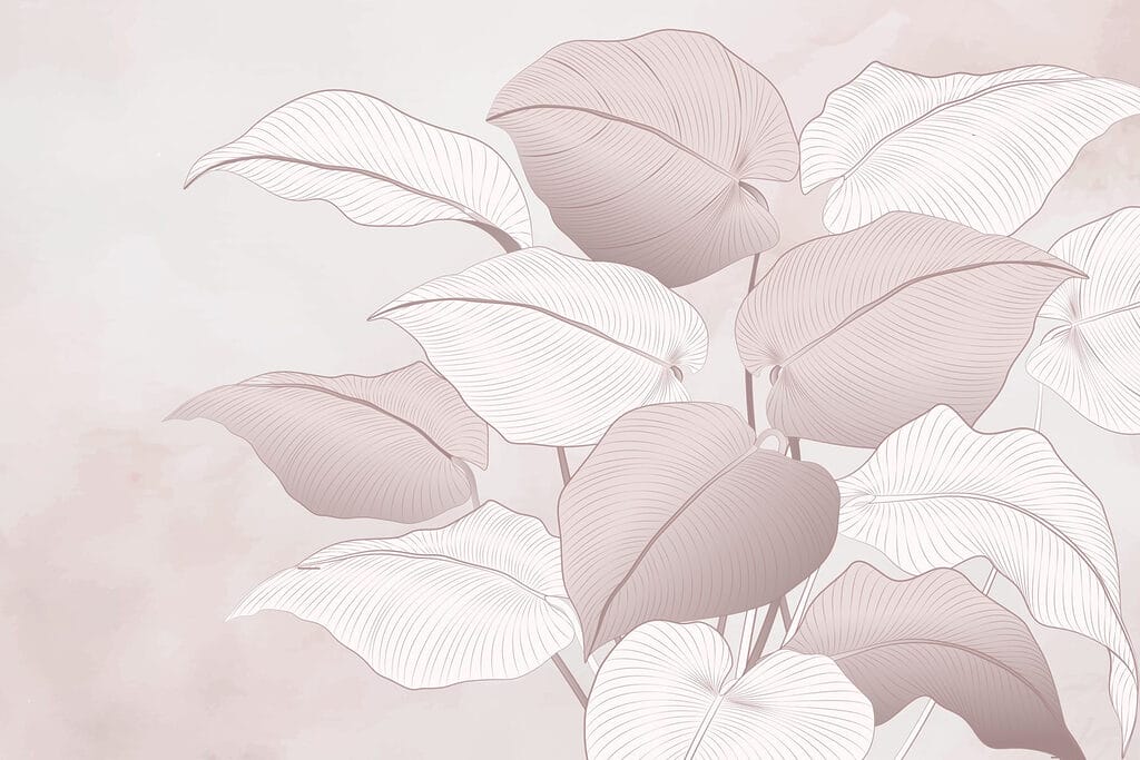 Frunze roz suprapuse — design complet