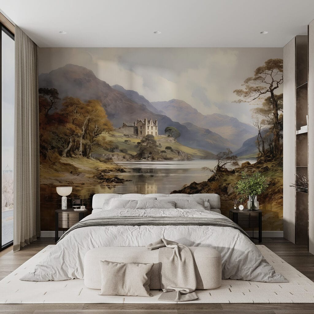 Casă lângă lacul montan — interior 1