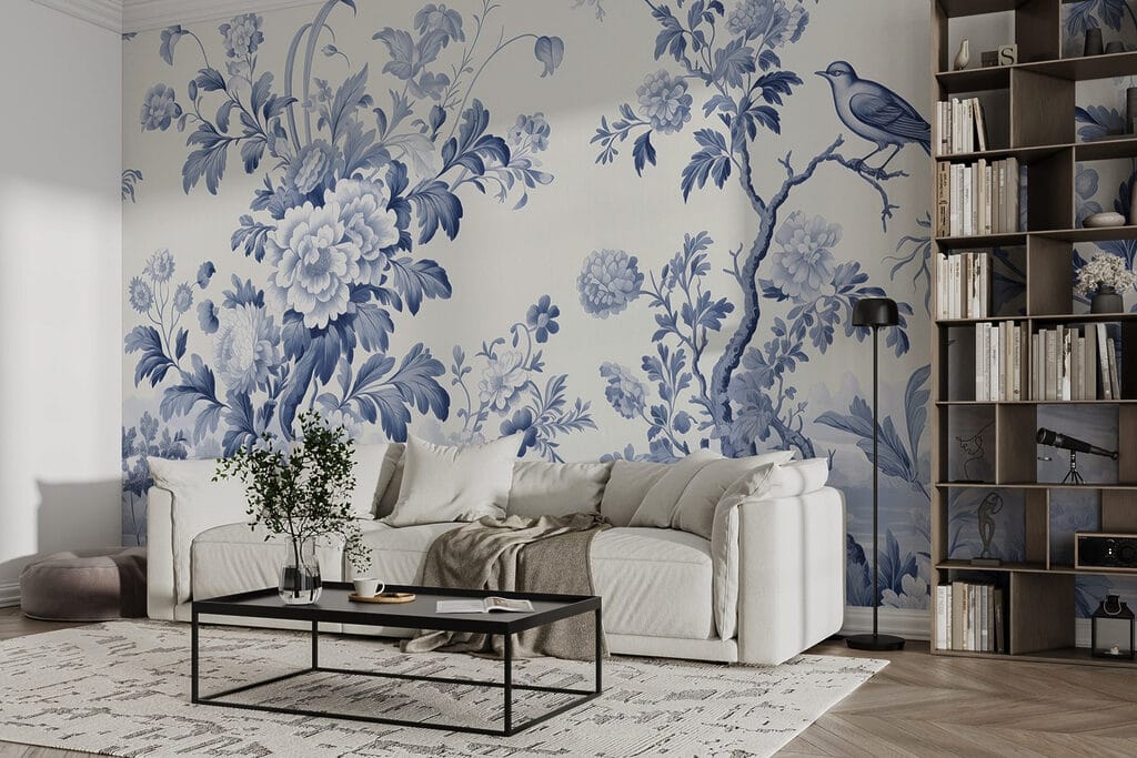 Păsări printre ramuri florale — interior 3