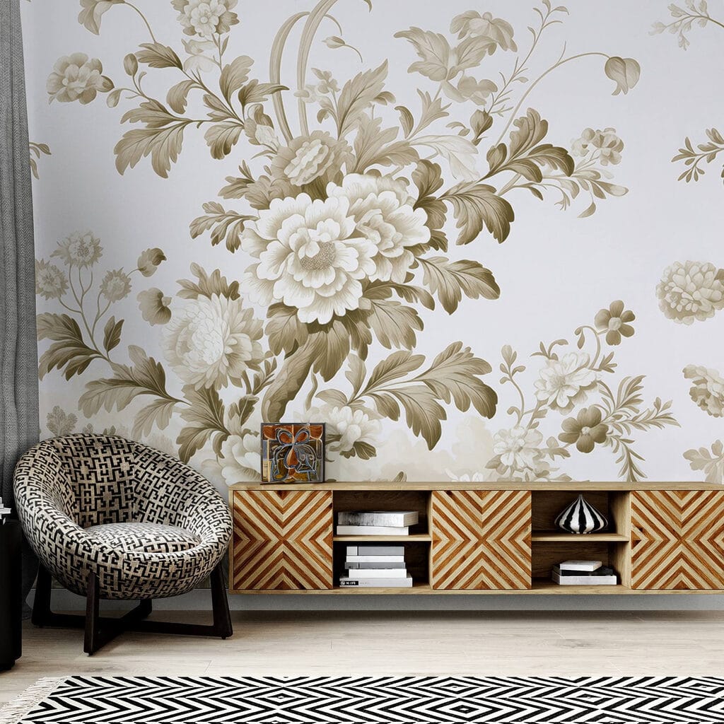 Păsări printre ramuri florale — interior 2