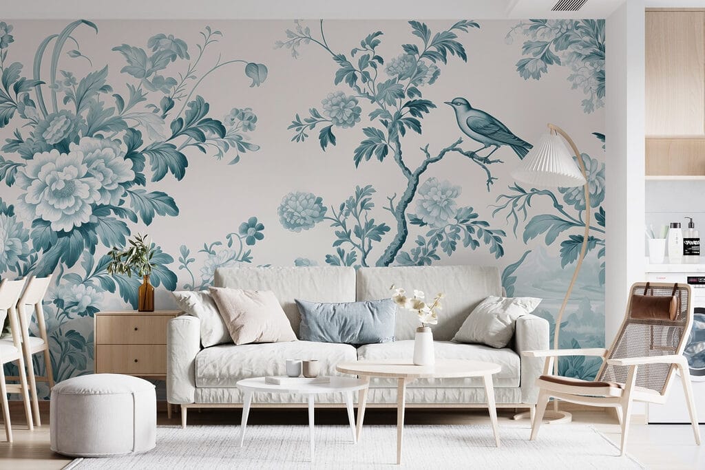 Păsări printre ramuri florale — interior 3