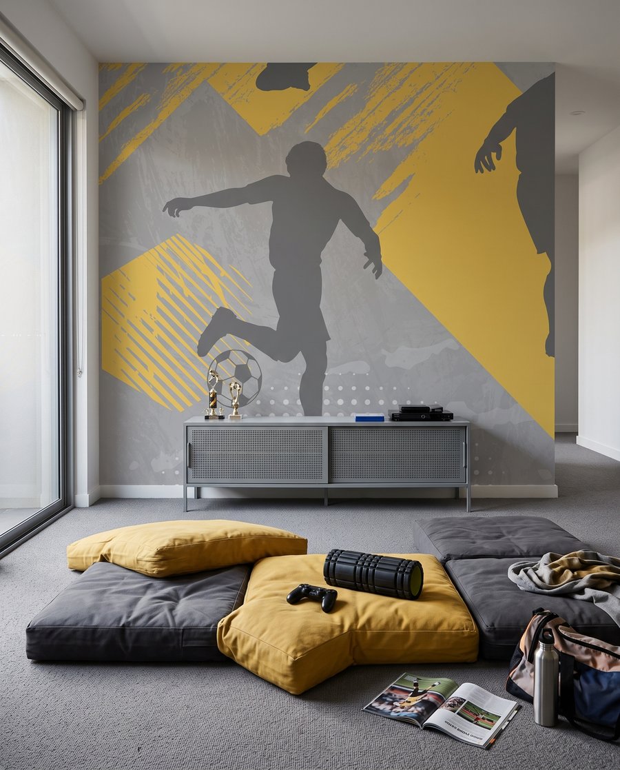 Siluete de fotbaliști — interior 6